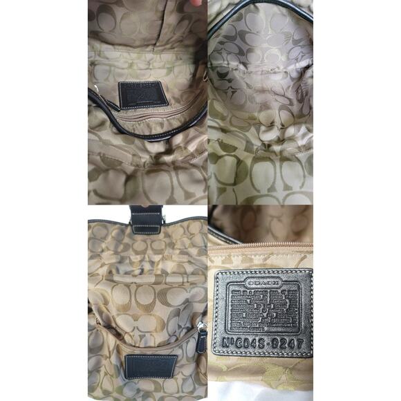 Vintage Coach(9247) Black Leather Soho Magnetic Buckle Flap Purse/Bag - Picture 12 of 14